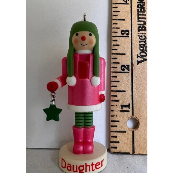 Ornament Hallmark Christmas‎ Dear Daughter Ornament 2013 Figural Girl Star New - Picture 4 of 8